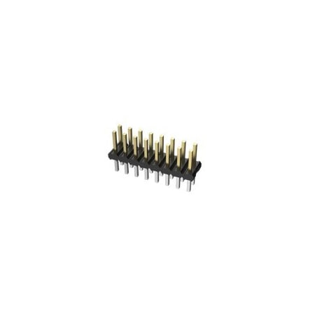 Fci Board Connector, 10 Contact(S), 2 Row(S), Male, Straight, 0.079 Inch Pitch, Solder Terminal,  10075024-S01-05ULF